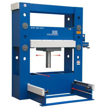 RK 300 Ton 4 Axis Roll-In Table Presses
