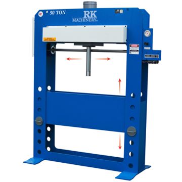 RK 50 Ton Hydraulic H Frame Press With Powered Moveable Head